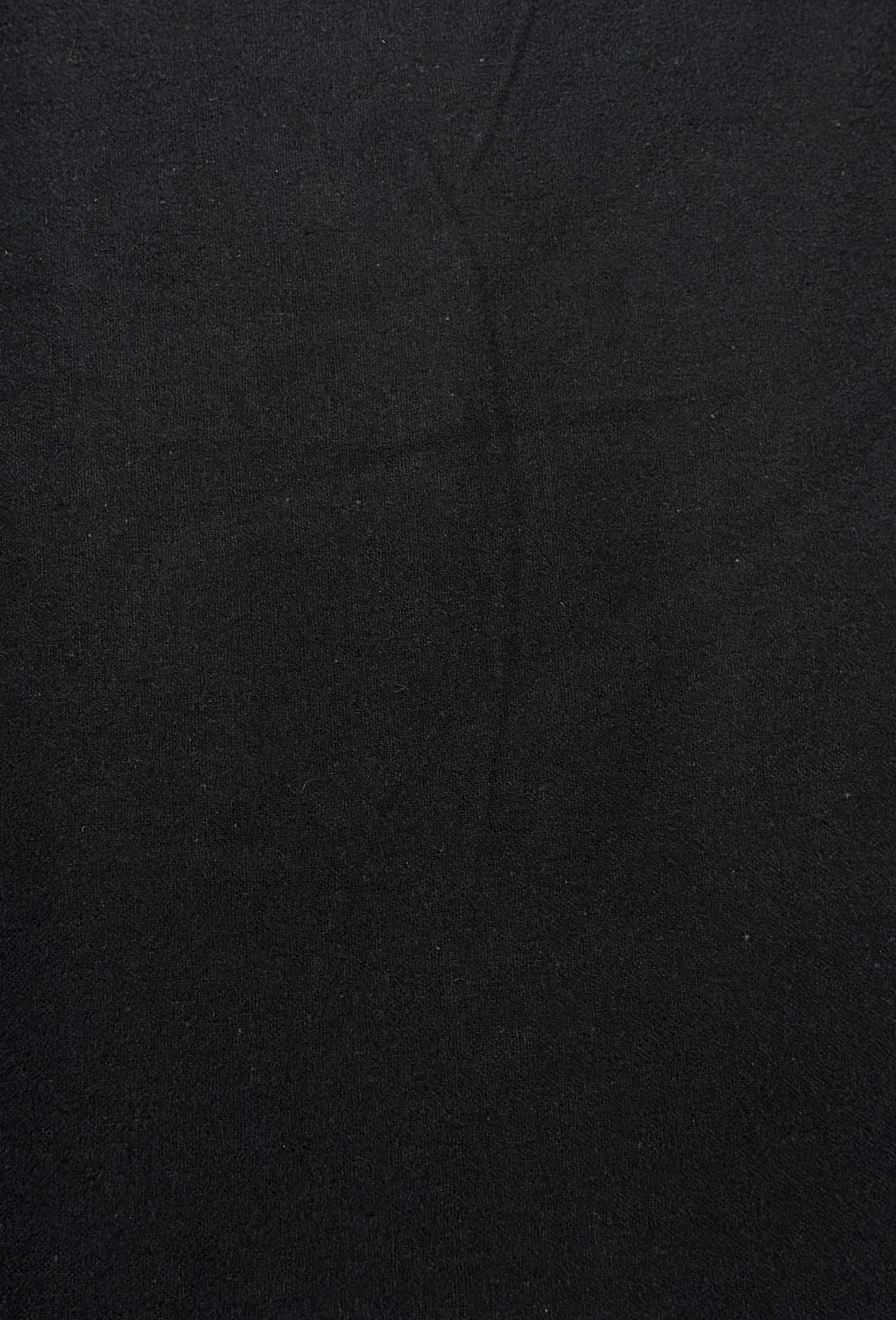 Solid Flannel Wide Black