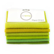 5" x 5" Paint Chips - Solid Wool Green (6ct)