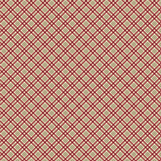 EOB 28 INCH Songbird Holiday Diagonal Plaid Red