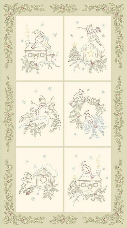 Songbird Holiday 24" Panel Sage - R190961-SAG