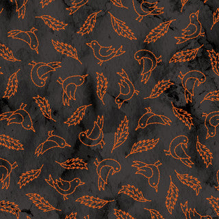 Spooky Stitches Crows Black