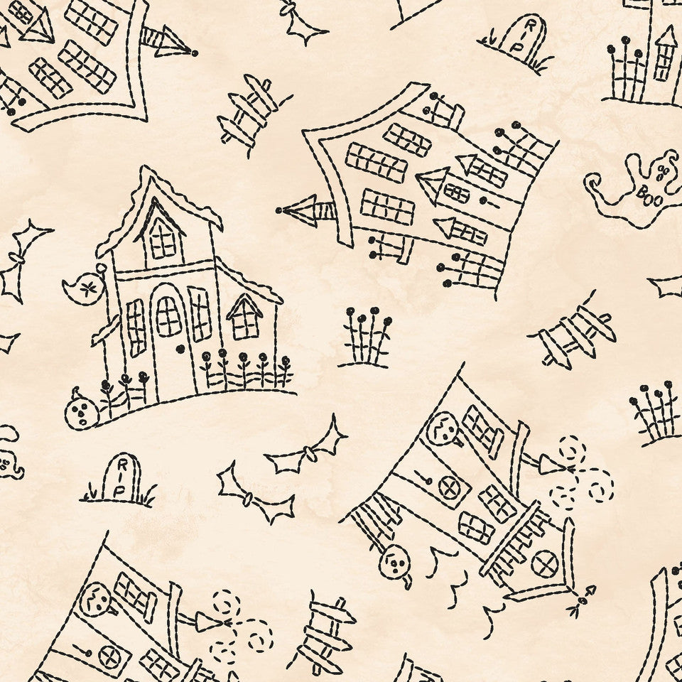Spooky Stitches Haunted House Cream