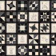 Spooky Stitches Running Blocks Black Panel