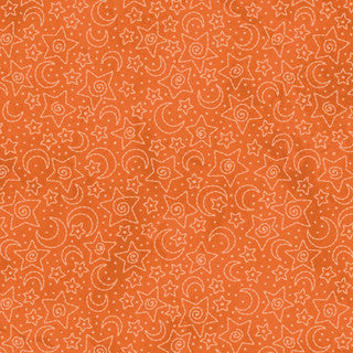 Spooky Stitchs Stars & Moons Orange