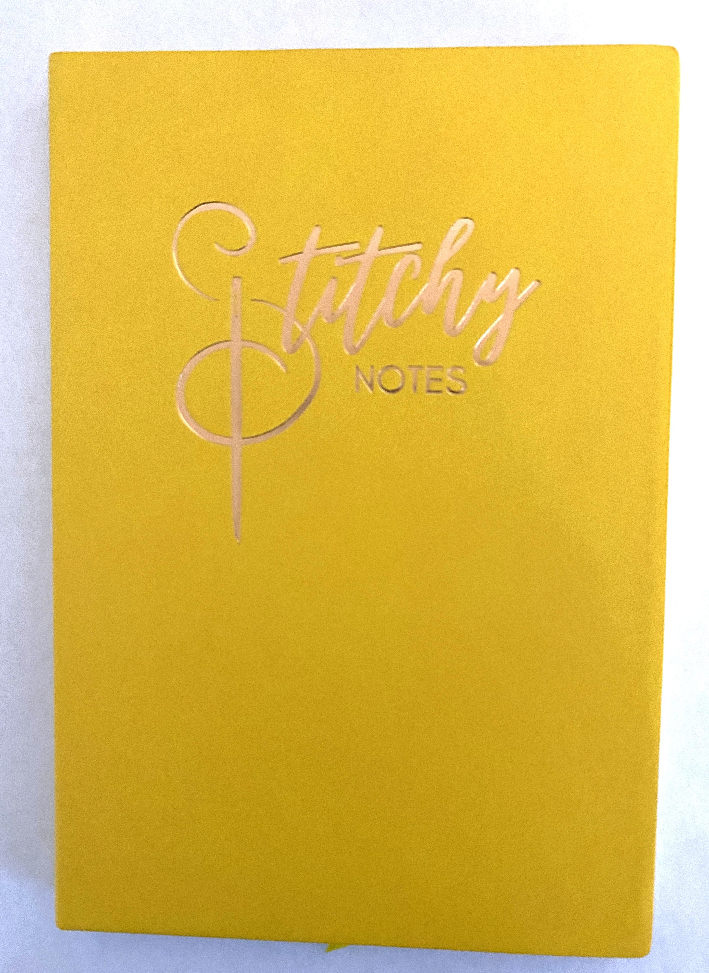 Stitchy Notes Notebook Yellow