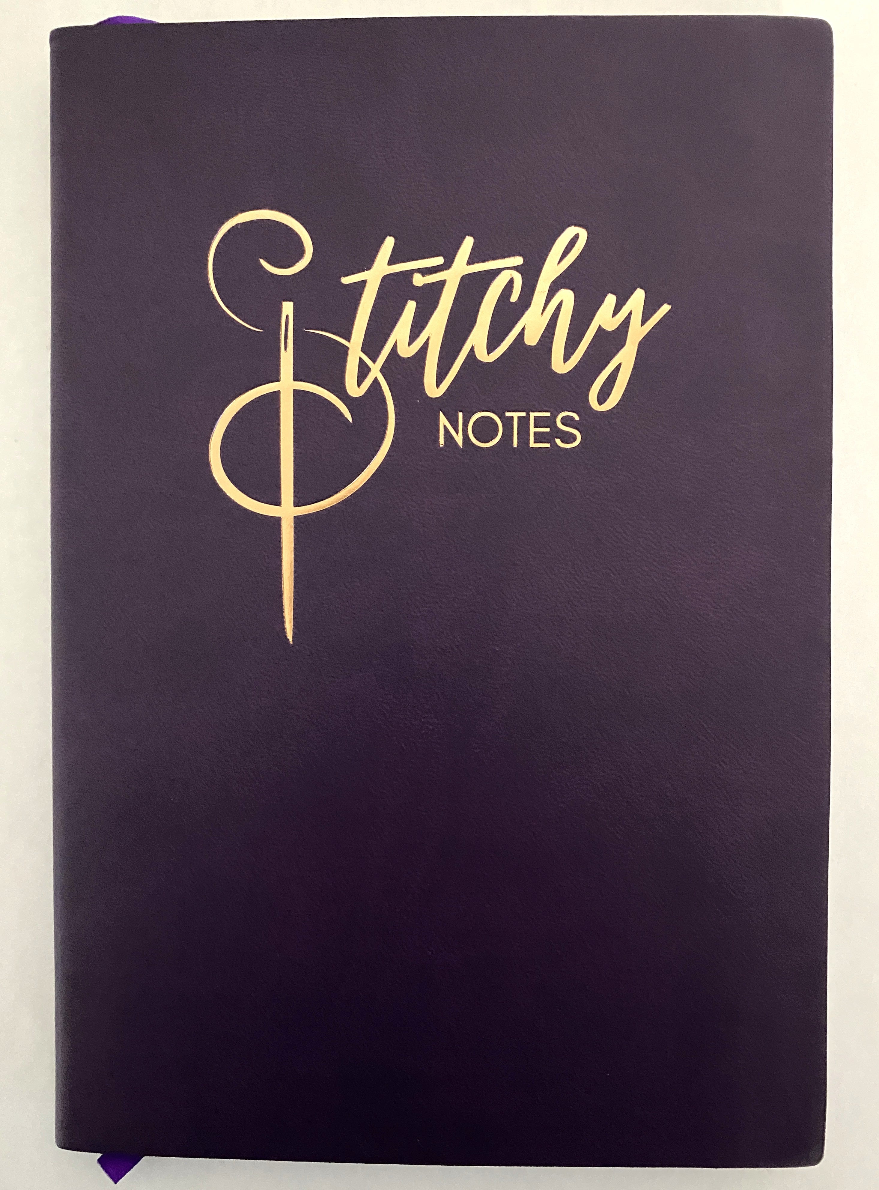 Stitchy Notes Notebook Purple
