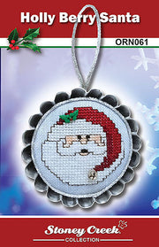 Ornament Chart - Holly Berry Santa