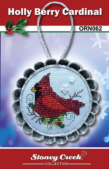 Ornament Chart - Holly Berry Cardinal