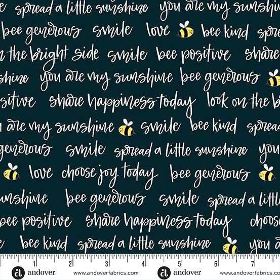 Sunny Honey Bee Positive Black