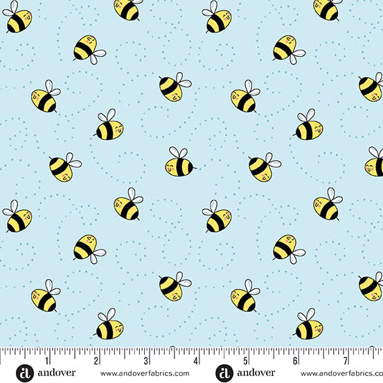 Sunny Honey Buzzy Bees Blue