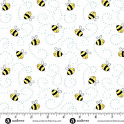 Sunny Honey Buzzy Bees White