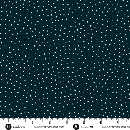 Sunny Honey Dancing Dots Black