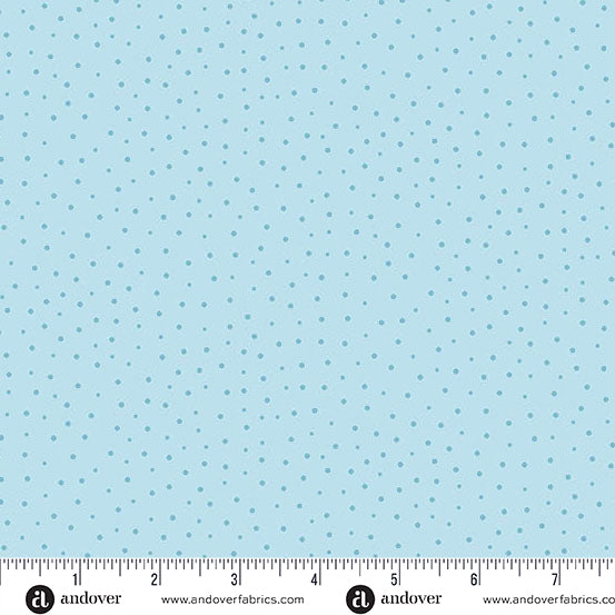 Sunny Honey Dancing Dots Blue