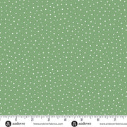 Sunny Honey Dancing Dots Green
