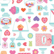 SWEET SHOPPE CANDY JARS WHITE