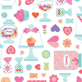 SWEET SHOPPE CANDY JARS WHITE