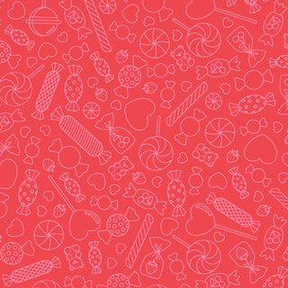 SWEET SHOPPE CANDY LINES RED