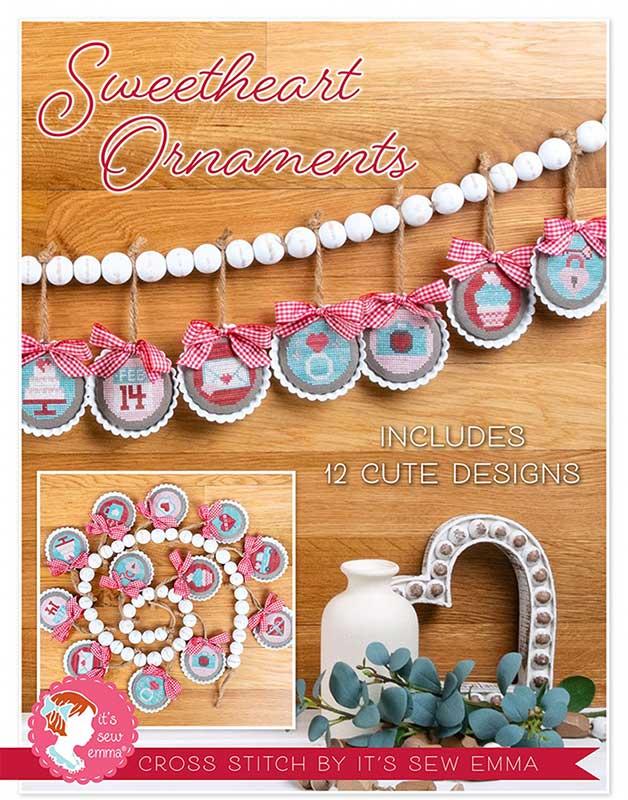Sweetheart Ornaments Cross Stitch Pattern