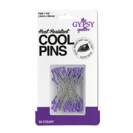 The Gypsy Quilter Cool Pins Purple 50pc - TGQ074