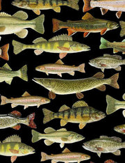 Cabin Rules Fish Black