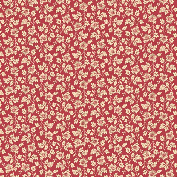 FQ Timeless Stitches Floral Red