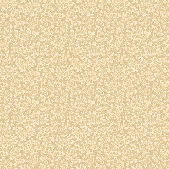 FQ Timeless Stitches Scrolls Tan