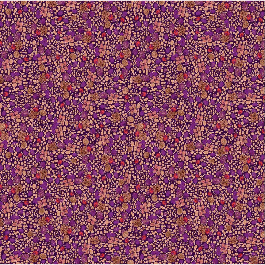 FQ Nature Packed Flowers & Dots Purple