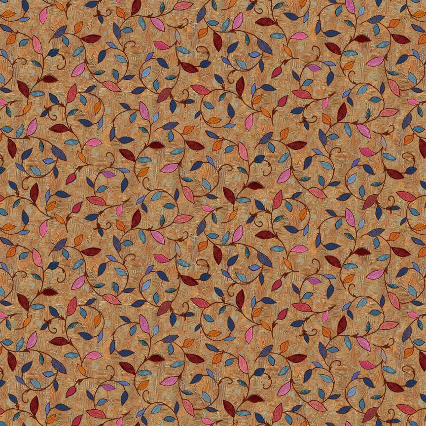 FQ Nature Leaf Vines Tan