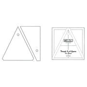 Triangle in a Square On Point Ruler 6 inch Set