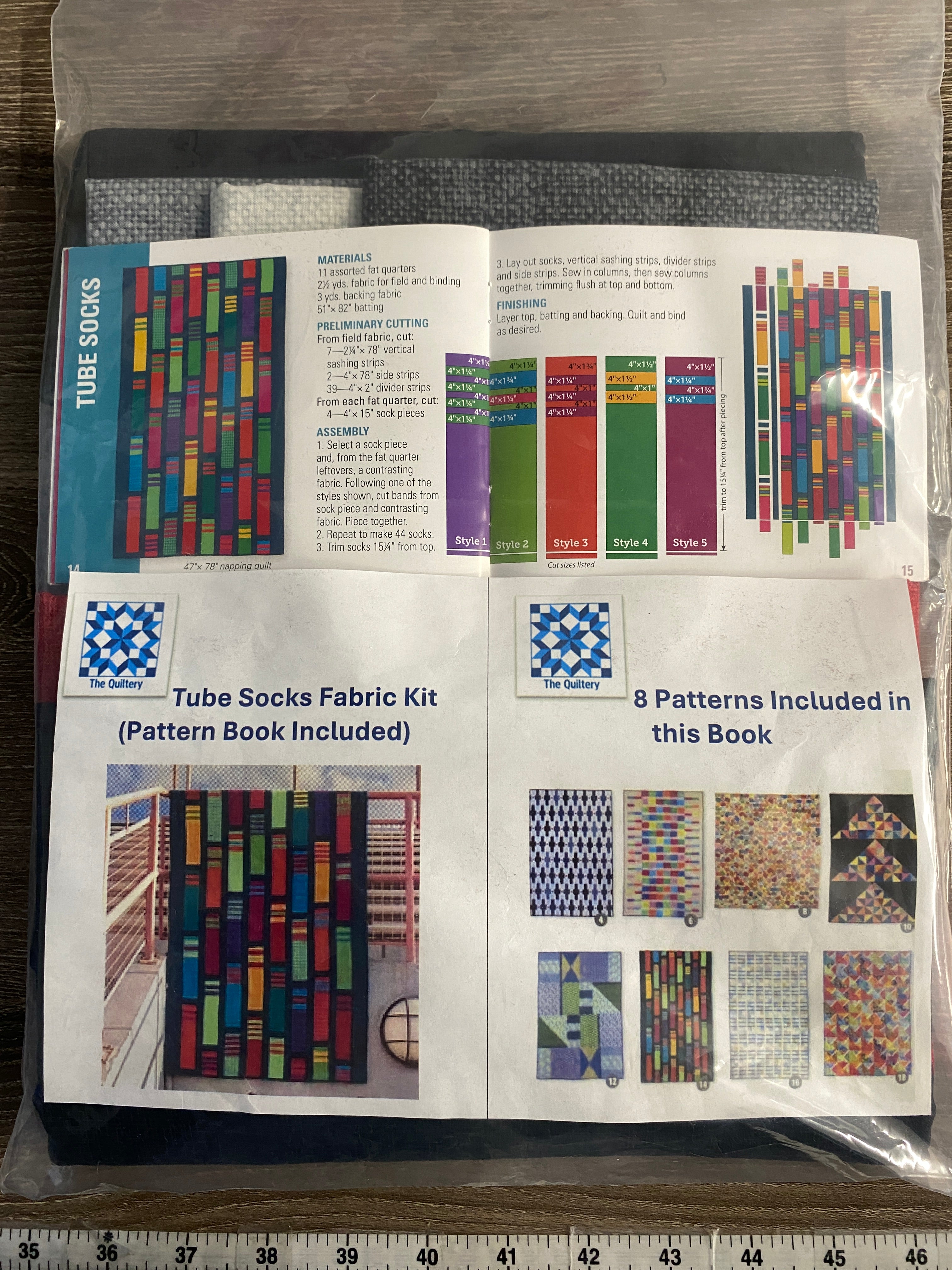 Tube Socks Fabric Kit and Pattern Book