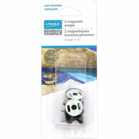 UNIQUE SEWING Magnetic Snaps 13mm Gunmetal (2 pcs)