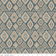 Whispering Pines Geometric Blue