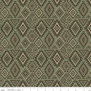 Whispering Pines Geometric Green