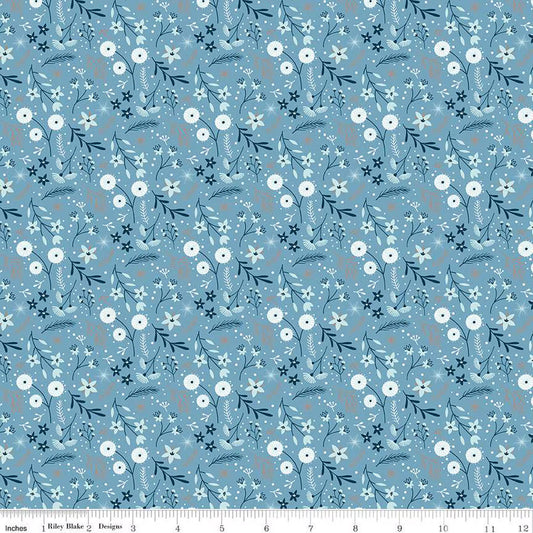 Winter Magic Floral Blue