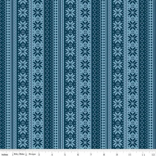 Winter Magic Sweater Stripe Navy