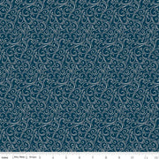 Winter Magic Swirls Navy