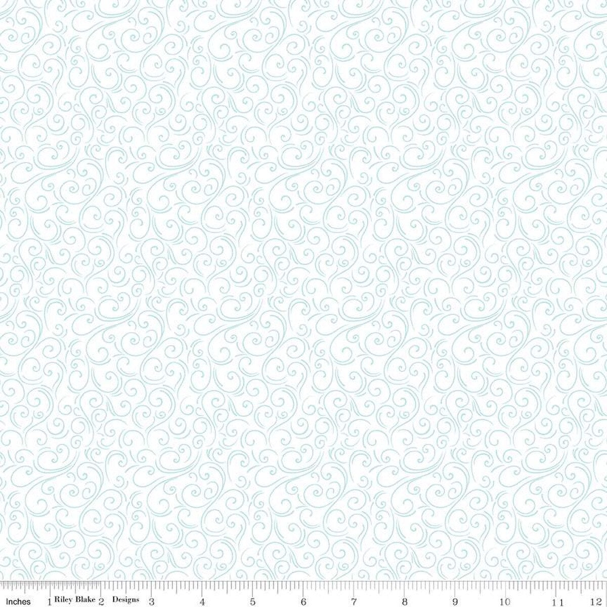 Winter Magic Swirls White