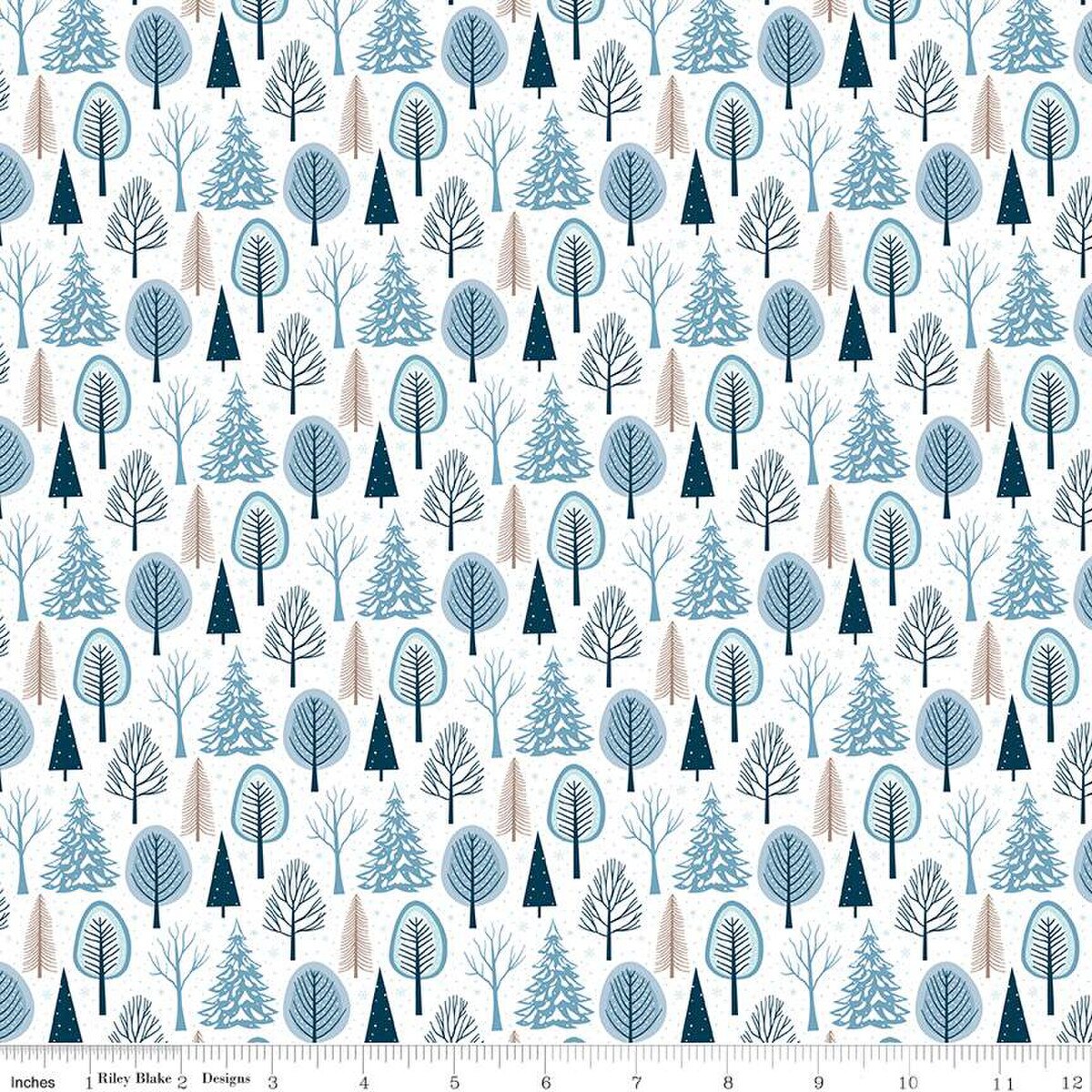Winter Magic Trees White