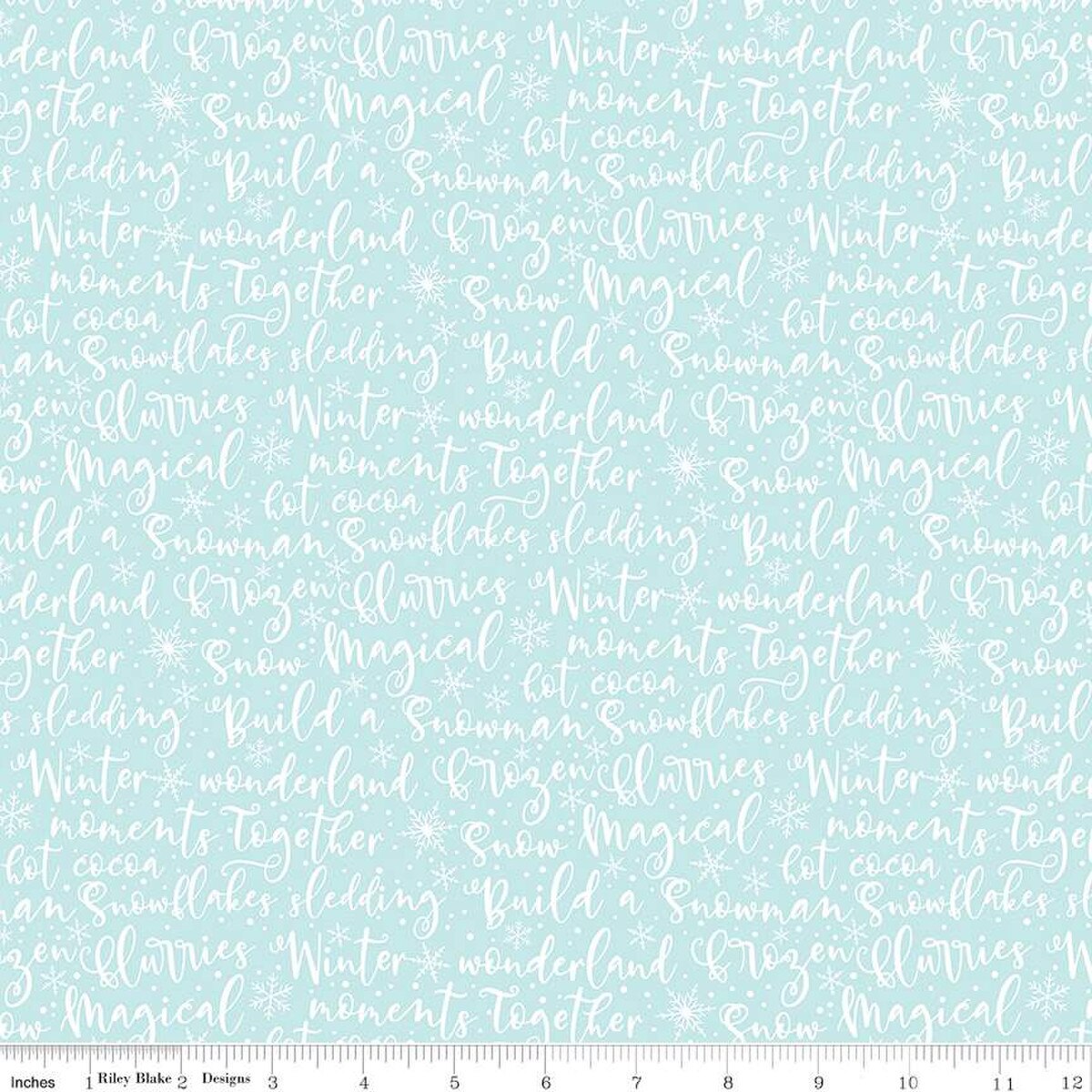 Winter Magic Winter Words Aqua