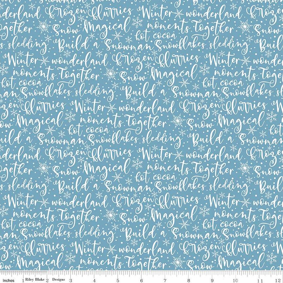 Winter Magic Winter Words Blue