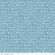 Winter Magic Winter Words Blue