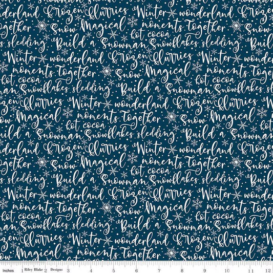 Winter Magic Winter Words Navy