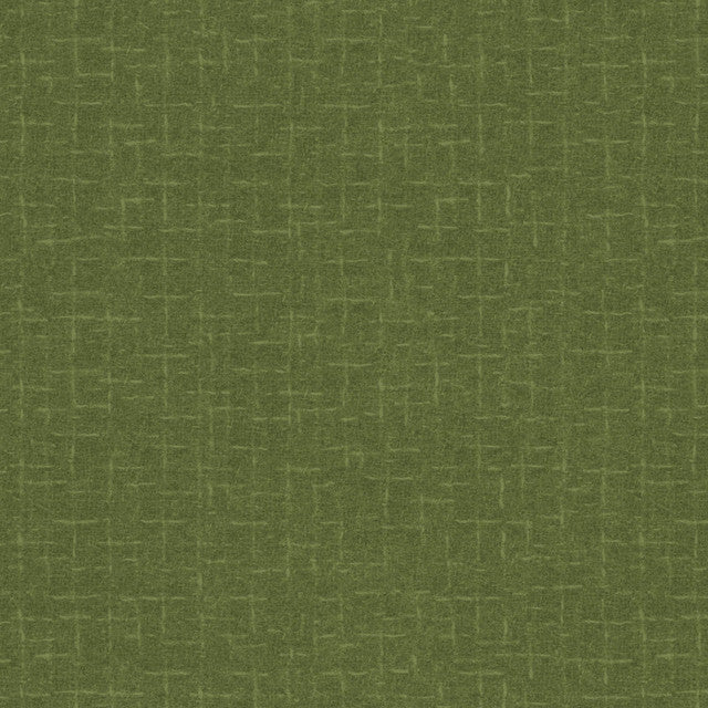 Woolies Flannel Crosshatch Green