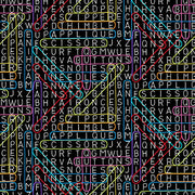 Sew Happy Word Search Black