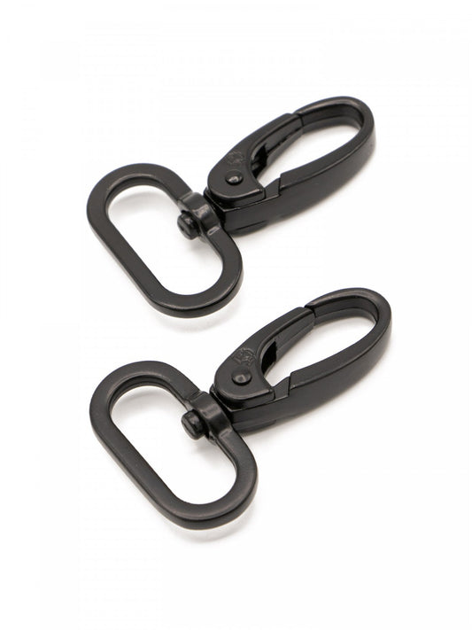 Swivel Hook 1in Black Metal