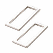 Rectangle Ring Flat 1.5 in Nickel