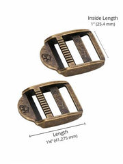 Strap Adjuster 1in Antique Brass