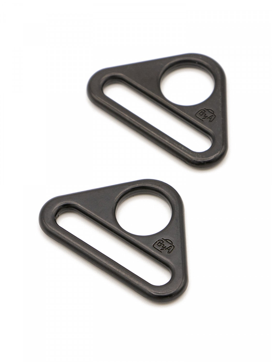 Triangle Ring Flat 1in Black Metal