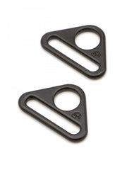 Triangle Ring Flat 1in Black Metal