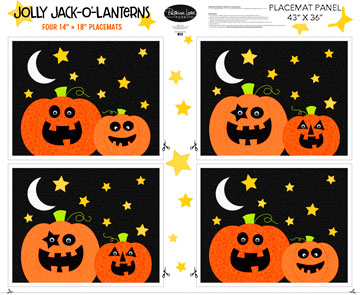 Jolly Jack-O-Lanterns Panel - 10158-99